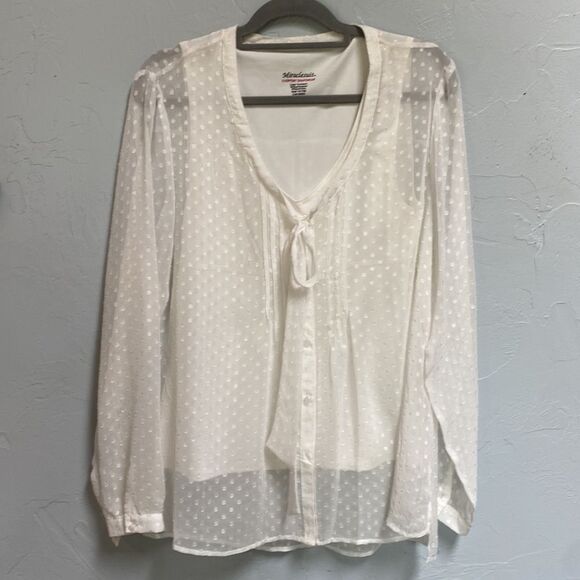 Miraclesuit Everyday Shapewear White Lace Blouse XL - Picture 7 of 12